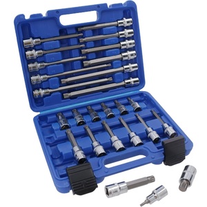 Jeu de 26 embouts multiprofile à longue portée, anti-effraction, mâle 12 points, <span class=keywords><strong>Torx</strong></span> étoile M5 à M16, 1/2 pouce - Product Image 5
