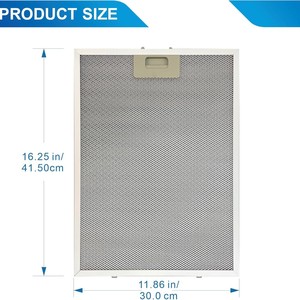 BPPFA30 <b>Range</b> Hood Filter 413x302x9mm Aluminum Alloy Easy Installation For Broan QP130 Models - Product Image 3