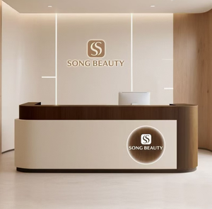 高級モダン無垢材受付カウンター（ホテル、衣料品店、美容院、研修施設、バー向け） - Product Image 3