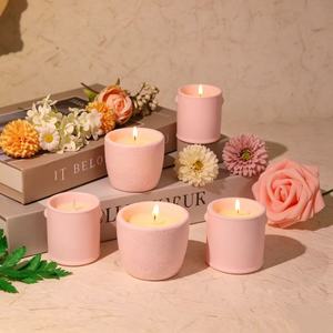 Candela Artigianale in Cera di Soia in Contenitore di Gesso, Candela Profumata per Aromaterapia Domestica, Idea Regalo - Product Image 4