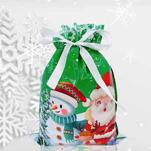 Khổng lồ giáng sinh Quà Tặng túi nhựa giáng sinh <span class=keywords><strong>Santa</strong></span> bao tải dây rút Quà Tặng túi kẹo quà tặng bao bì <span class=keywords><strong>Pouch</strong></span> - Product Image 3