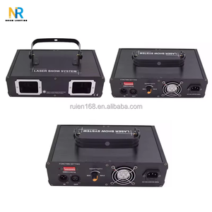 <span class=keywords><strong>Pro</strong></span> <span class=keywords><strong>RGB</strong></span> 3in1 Projecteur de lumière Laser couleur Double tête Laser Show avec effet de numérisation pour DJ Theme Park Source de lumière LED - Product Image 3