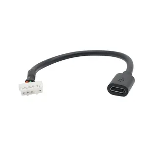 定制微型USB母插座至JST XH2.54-4P线束电缆组件USB电缆