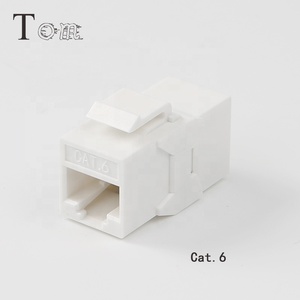TOM-KJ-29 <span class=keywords><strong>CAT5E</strong></span>/CAT6/CAT6A <span class=keywords><strong>UTP</strong></span>, 180 grados, comunicación de telecomunicaciones, acoplador en línea, conector KEYSTONE - Product Image 6