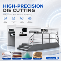 Machine de découpe et de pliage entièrement automatique P1650SQ 4200r/h pour le nettoyage des déchets et le traitement concave par pressage à froid des marques déposées