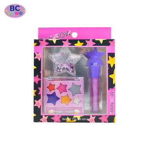 Set de <span class=keywords><strong>Maquillaje</strong></span> Lavable <span class=keywords><strong>para</strong></span> <span class=keywords><strong>Niñas</strong></span>, Paleta de Sombras de Ojos en Forma de Estrella, Brillo Labial con Purpurina, Set de Regalo de Belleza No Tóxico - Product Image 2