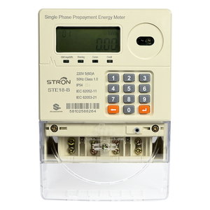 <span class=keywords><strong>Compteur</strong></span> d'électricité monophasé STS avec clavier de prépaiement, écran LCD et sous-comptage RS485 - Product Image 1