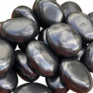 Pierres de Shungite Naturelle Polies en Gros, Artisanat en Pierre Semi-Précieuse Noire, Équilibre Énergétique, Guérison, Protection, Porte-Bonheur - Product Image 1