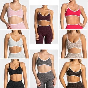 Vêtements de sport, soutiens-gorge de sport sans couture, bretelles réglables, soutien-gorge de fitness pour femmes, vêtements de yoga doux et élastiques, soutien-gorge d'entraînement léopard - Product Image 5