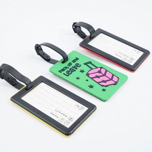 Etiqueta de equipaje de plástico suave de PVC personalizada etiquetas de embarque de viaje para niños adultos para regalos de promoción - Product Image 3