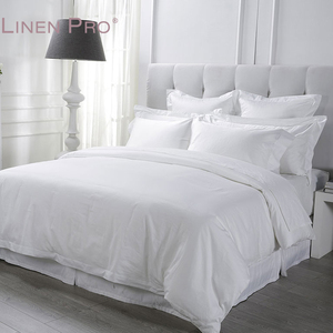 Giá Rẻ 200TC 50% Cotton 50% Polyester Trắng Khách Sạn Bệnh Viện Linen <span class=keywords><strong>Fleece</strong></span> Được Trang Bị Tấm Giường Bộ Đồ Giường - Product Image 4