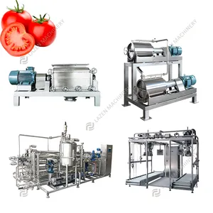 Máquina automática de llenado de jugo línea de producción máquina de pasta de tomate línea de producción completa