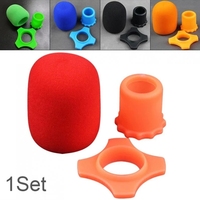 Housse de microphone, housse en mousse pour microphone sans fil portable, protection de microphone, manchon en silicone pour tige inférieure, support pour KTV