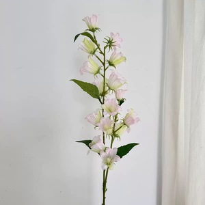 Flores de campana de <span class=keywords><strong>Campanula</strong></span> de seda Artificial realista de tallo largo de alta calidad para decoración de boda Floral Natural recién llegado - Product Image 6
