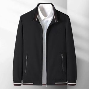 Veste matelassée d'hiver en toile à col montant pour homme, tendance, avec fermeture éclair, décontractée, pour jeunes et adultes d'âge moyen - Product Image 2