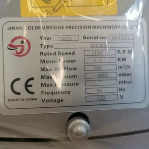 Factory Manufacturer 10HP Dry <b>Vacuum</b> <b>Pump</b> 5.5kw/7.5Kw /11Kw 250m3/h Airflow Oil-Free Rotary Vane Air <b>Vacuum</b> <b>Pump</b> for Router - Product Image 6