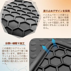 <span class=keywords><strong>Tappetini</strong></span> per <span class=keywords><strong>Suzuki</strong></span> <span class=keywords><strong>Swift</strong></span> Sport ZC33S, Set da 5 Pezzi, in Lattice Morbido con Motivo a Nido d'Ape, OLIVER, Spessore 26cm, Antiscivolo e Impermeabili - Product Image 6