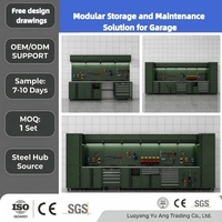 Gabinete de Herramientas Modular de Acero Resistente Personalizable OEM, Moderno, con 12 Cajones, Cerradura con Llave, Capacidad de Carga de 1000 kg, Garantía de 5 Años, Resistente a la Oxidación