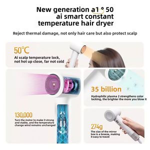 Hair Dryer High Speed Mini Plasma Home Travel Professional Salon Use Single Diffuser Nozzle Electric - Product Image 2