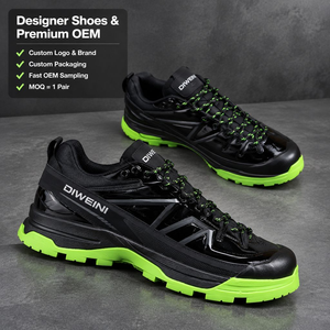 Luxury Designer shoe for Men Women High Quality Black Neon Green Mesh walking shoes Tactical Hiking Baskets New - Product Image 1