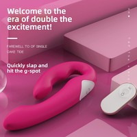 Vibrateur corporel portable Femme Fatale à double stimulation du point G, contrôlé par application, 18 fréquences, rechargeable par USB, étanche IPX7