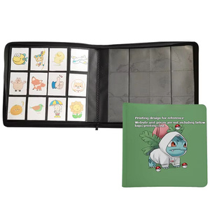 Modernqiu, venta al por mayor, 12 bolsillos, Toploader, carpeta de tarjetas a prueba de agua, álbum de fotos de cuero personalizado para colección de tarjetas de juego - Product Image 1