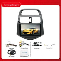 Chevrolet Spark Beat Matiz Creative 2010-2014 için 9 inç Android 12 Carplay Multimedya Video Oynatıcı GPS Navigasyonlu Araç Radyosu
