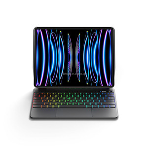 Funda de teclado estilo mágico para iPad Air 13 M2 2024 y para iPad Pro 12,9 (6ª/5ª/4ª/3ª generación) con pantalla de visualización - Product Image 2
