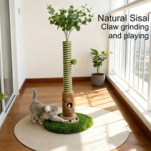 Poste Rascador para Gatos, Personalizado, Duradero, de Sisal Natural, con Forma de Planta, Antideslizante, Torre de Juego para Gatos de Interior - Product Image 5