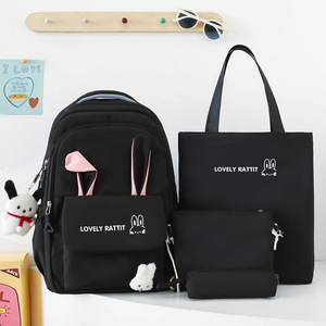 Gran oferta de fábrica, mochila de cinco piezas para estudiantes de alta calidad, conjunto de mochila impermeable de viaje - Product Image 6