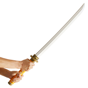 Épée de samouraï <span class=keywords><strong>japonaise</strong></span> en mousse PartyGears, manche orange, jouet de cosplay <span class=keywords><strong>ninja</strong></span> katana - Product Image 2