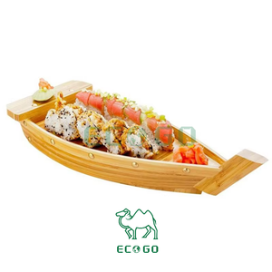 Vente en gros Nouveau dîner <span class=keywords><strong>de</strong></span> fruits <span class=keywords><strong>de</strong></span> <span class=keywords><strong>mer</strong></span> épicés Bateau à sushi en bois <span class=keywords><strong>de</strong></span> bambou japonais <span class=keywords><strong>Plateau</strong></span> <span class=keywords><strong>de</strong></span> service à sushi pour affichage <span class=keywords><strong>de</strong></span> cuisine - Product Image 1