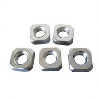 Offerta Speciale, Dado Quadrato in Acciaio Inox 304, A2-70, Dado di Bloccaggio Quadrato Resistente alla Corrosione per Ingegneria Edile
