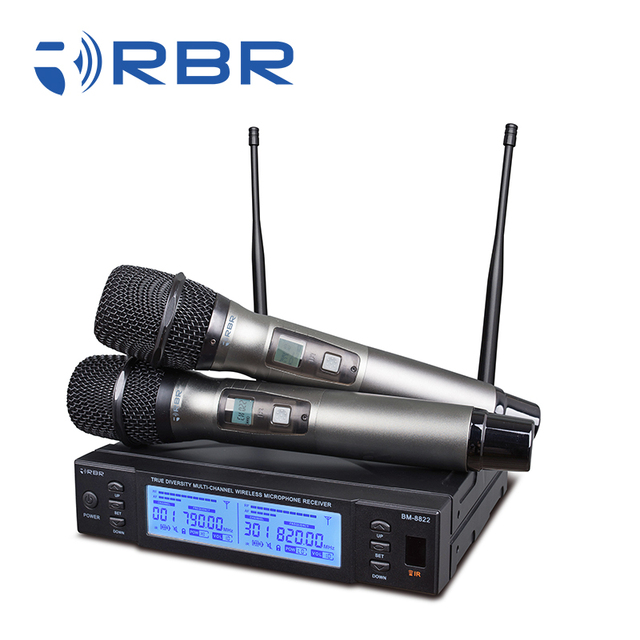 True Diversity Bm8822 Professional Uhf Wireless Microphone Mic System for Live Show Dj Speech