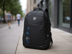 Zaino casual da uomo in poliestere con chiusura a cerniera e tasca interna per uso quotidiano - Product Image 2