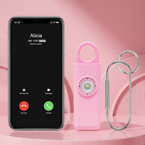 Alarma de Seguridad Personal Recargable de Alta Sensibilidad de 130dB |   Botón de Pánico SOS con Luz LED de Modo Dual |   Alarma Antirrobo y de Autodefensa - Product Image 1