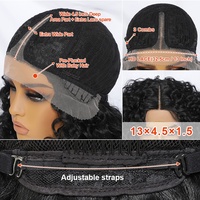 Perruques Synthétiques à Ondes Profondes Afro Crépues Bouclées Tressées Sans Colle Full HD Lace en Gros pour Femmes Noires