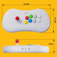 Manette de jeu d'arcade rétro Neo Geo à 8 directions avec contrôleur filaire pour arcade et jeux