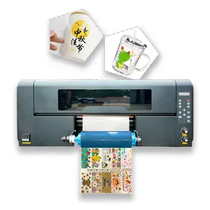 High Quality Printers Uv Paper Color Crystal Sticker Uv Dtf Printer A+B Film UV Ink Printing Equipment