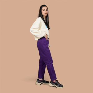 Pantalon Jegging Femme Personnalisé Taille Haute Extensible Décontracté OEM ODM – Coupe Slim en Tissu Extensible pour Usage Quotidien - Product Image 6