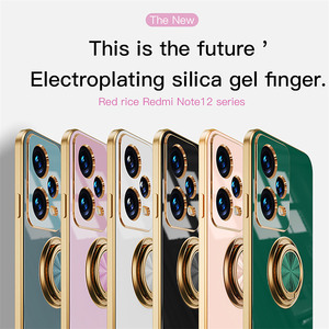 Pour Xiaomi <span class=keywords><strong>Redmi</strong></span> <span class=keywords><strong>Note</strong></span> 13 12 11 Pro Plus 11E 9T antichoc <span class=keywords><strong>coque</strong></span> rigide couverture galvanoplastie porte-anneau magnétique <span class=keywords><strong>coque</strong></span> de téléphone - Product Image 6