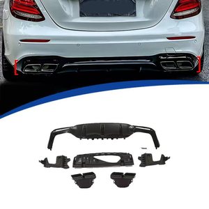 ชุดแต่งลิ้นกันชนหลังและปลายท่อไอเสีย สำหรับรถยนต์ Mercedes-Benz E-Class W213 ปี 2016-2020 สไตล์ E63 ผลิตจากวัสดุ ABS - Product Image 1