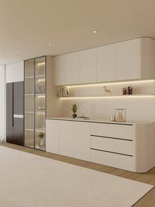 ארונות תצוגה מעץ בעיצוב אישי, עיצוב מודרני לחדר אוכל, ארון בר פינתי - Product Image 6