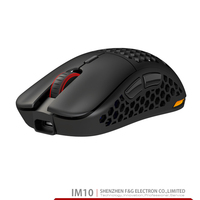 Mouse Gaming nirkabel ringan, Mouse Gamer dengan RGB, Mouse nirkabel ringan, mode ganda tipe-c berkabel/2.4G