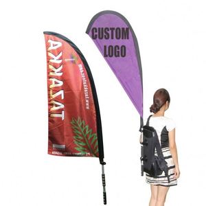 Wholesale Cheap Custom Promotional Waterproof Low Moq Promotion Backpack Walking Flag - Product Image 1