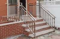 Vierkantrohr-Treppen balkon geländer aus verzinktem Edelstahl in Balustraden und Handläufen
