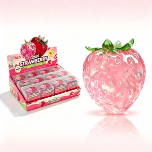 Elonna Vaseline Strawberry Squishy Anti-Stress Fidget Toy Cute Soft Vaseline Material Transparent <b>Ball</b> <b>Rebound</b> - Product Image 5