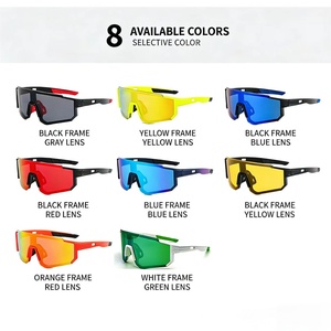 แว่นกันแดด Viper Custom Sport รุ่นปี 2024 สำหรับผู้ชาย ดีไซน์ใหม่ ป้องกันลม โปร่งใส/กรอบสีเขียว เลนส์แบบชิ้นเดียว UV400 ป้องกันรังสียูวี  แว่นตาสั่งทำพิเศษ - Product Image 5