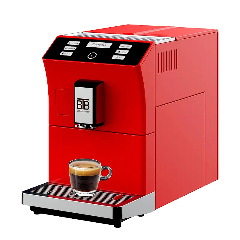 Máquina de café expreso comercial con molinillo, máquina de café expreso automática de 19 bares