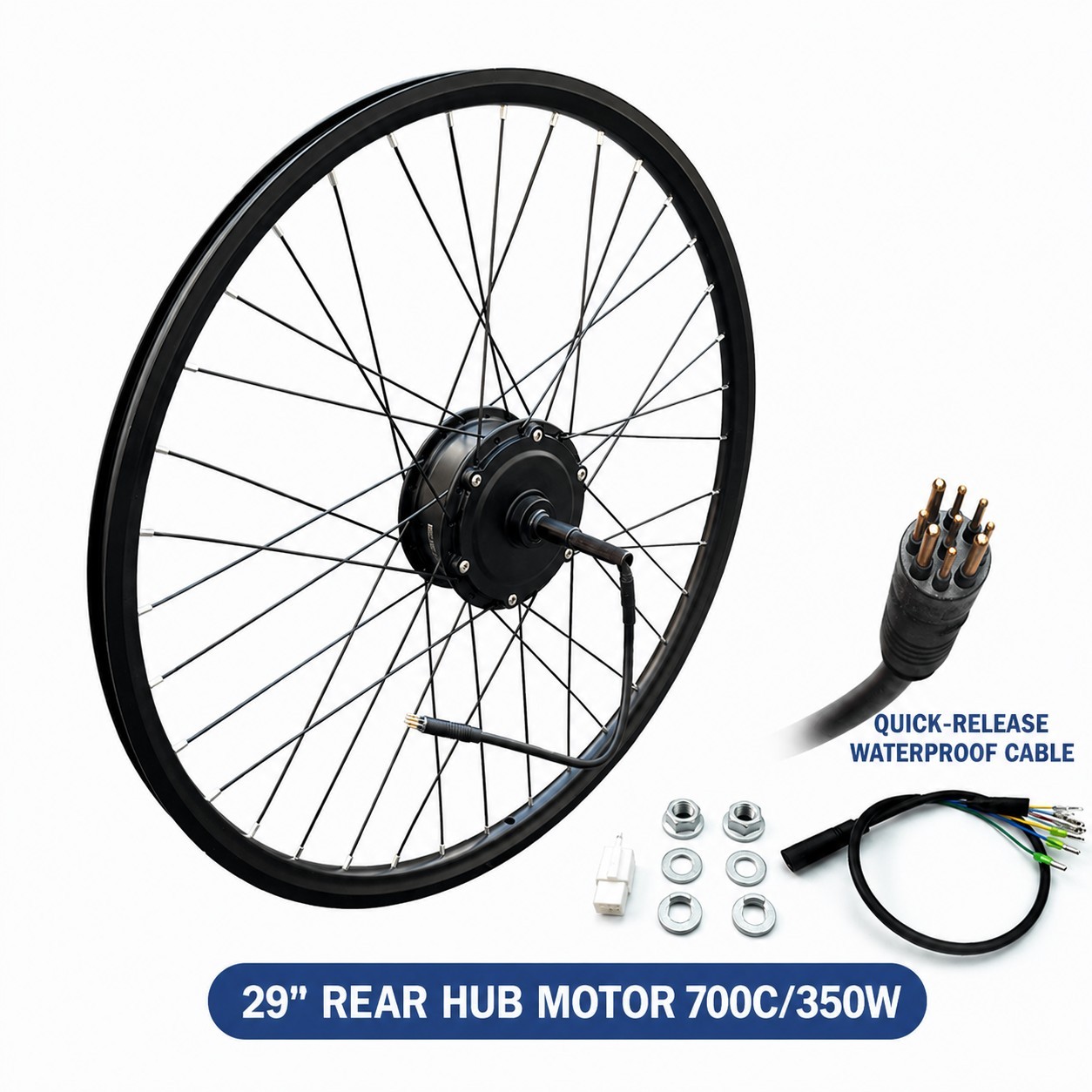 Rotatif à propulsion arrière, 29 pouces, 700C, 350W
